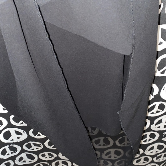 ZHOU ZHOU BLACK CHIFFON SLEEVELESS DRESS SZ - Picture 6 of 11